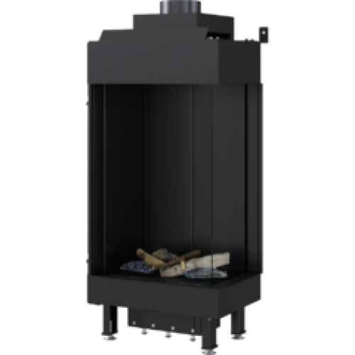 Панорамный газовый камин Kratki LEO/P/45/68/G31/37MBAR (баллонный газ) 