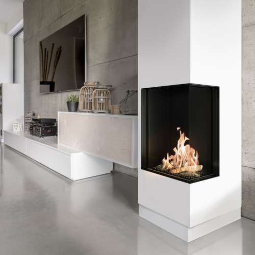 Панорамный газовый камин Kratki LEO/P/45/68/G31/37MBAR (баллонный газ) 