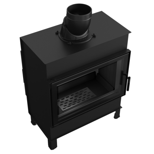 Тоннельная дровяная топка Kratki LUCY/12/T черная футеровка 