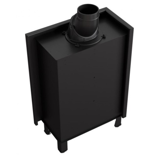 Угловая левая дровяная топка Kratki LUCY/14/SLIM/L/BS черная футеровка 