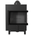Угловая правая дровяная топка Kratki LUCY/14/SLIM/P/BS черная футеровка 