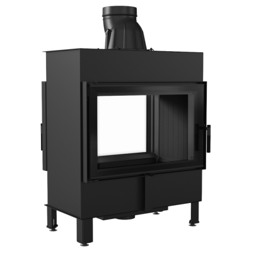 Тоннельная дровяная топка Kratki LUCY/14/T черная футеровка 