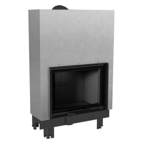 Фронтальная дровяная топка Kratki MBA/G черная футеровка 