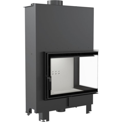 Угловая правая дровяная топка Kratki MBA/PW/17/P/BS/W 