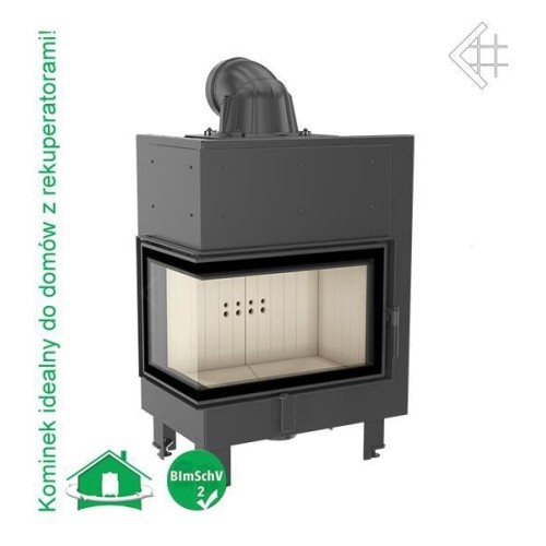 Угловая левая дровяная топка Kratki MBM/L/BS 