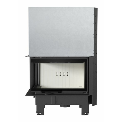 Угловая левая дровяная топка Kratki MBM/L/BS/G/SG (гнутое стекло) 