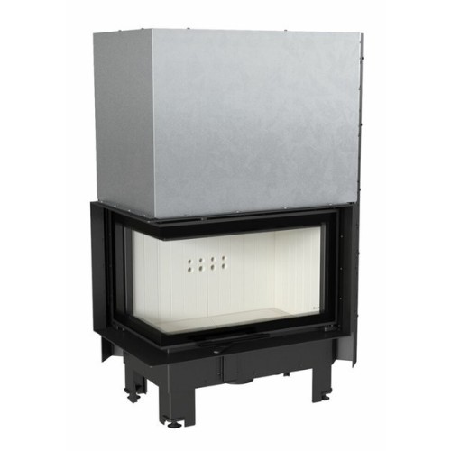 Угловая левая дровяная топка Kratki MBM/L/BS/G/SG (гнутое стекло) 