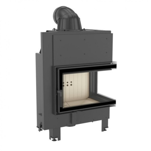 Угловая правая дровяная топка Kratki MBM/P/BS/SG (гнутое стекло) 