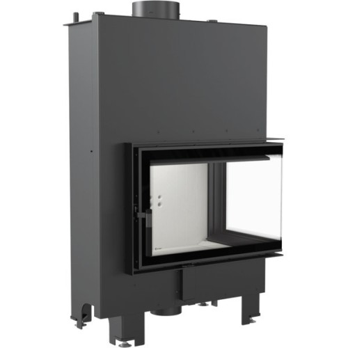 Угловая правая дровяная топка Kratki MBM/PW/10/P/BS/W 