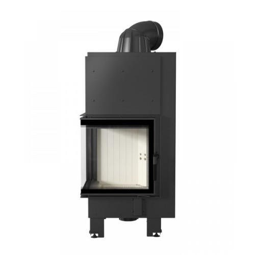 Угловая левая дровяная топка Kratki MBN/L/BS/SG (гнутое стекло) 