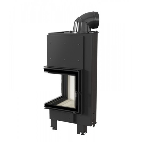 Угловая левая дровяная топка Kratki MBN/L/BS/SG (гнутое стекло) 