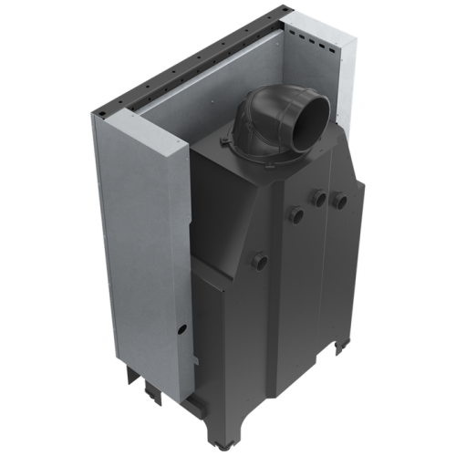 Фронтальная дровяная топка Kratki MBO/G черная футеровка 