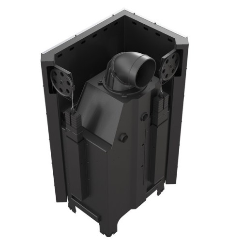 Угловая левая дровяная топка Kratki MBZ/L/BS/G 