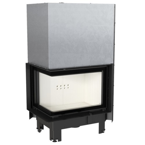 Угловая левая дровяная топка Kratki MBZ/L/BS/G/SG (гнутое стекло) 