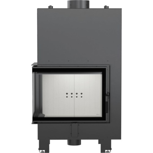 Угловая левая дровяная топка Kratki MBZ/PW/13/L/BS/W 