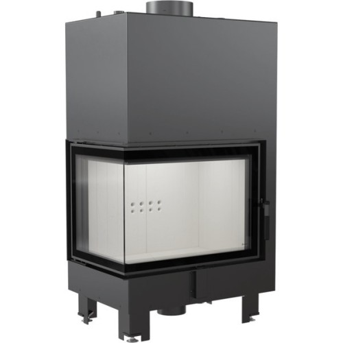 Угловая левая дровяная топка Kratki MBZ/PW/13/L/BS/W 