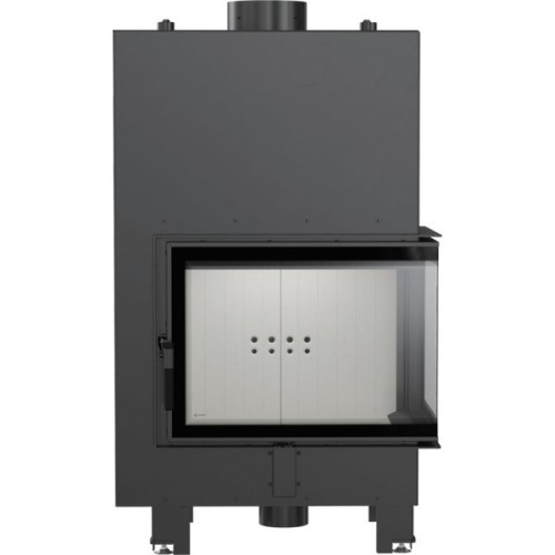 Угловая правая дровяная топка Kratki MBZ/PW/13/P/BS/W 