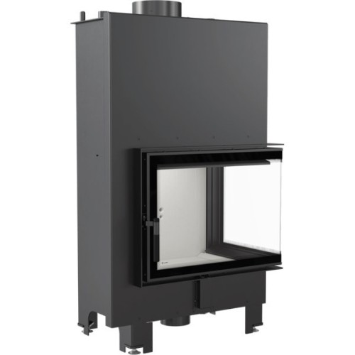 Угловая правая дровяная топка Kratki MBZ/PW/13/P/BS/W 