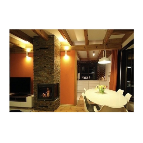 Угловая правая дровяная топка Kratki Maja/P(стекло справа) 