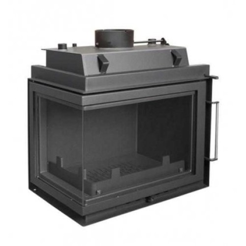 Угловая левая дровяная топка Kratki Maja PW/BL/12/BS/W(угловое стекло слева) 