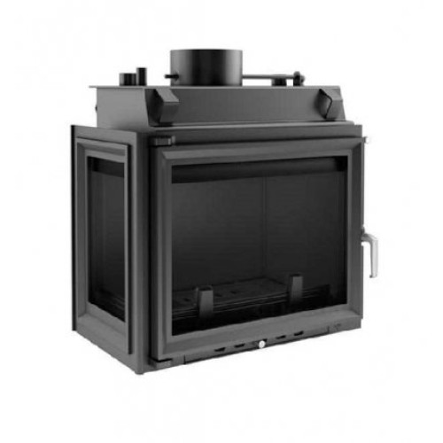 Угловая левая дровяная топка Kratki Maja/PW/BL/12/W(стекло слева) 