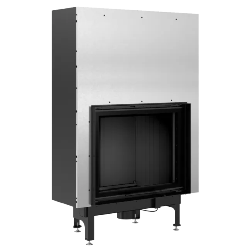 Фронтальная дровяная топка Kratki NADIA/13/G (гильотина) черная футеровка 