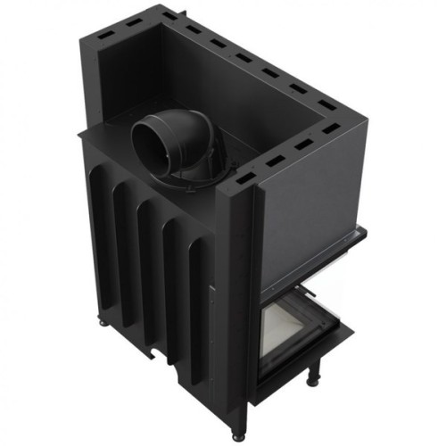 Угловая левая дровяная топка Kratki NADIA/14/L/BS/G (гильотина) 