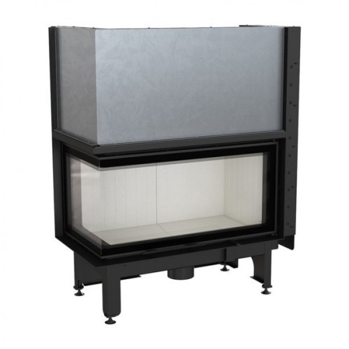 Угловая левая дровяная топка Kratki NADIA/14/L/BS/G (гильотина) 