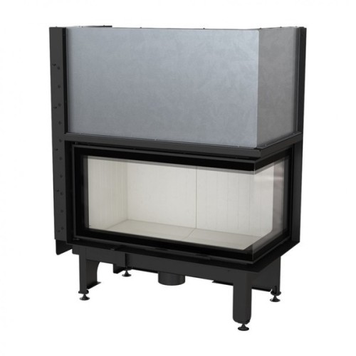 Угловая правая дровяная топка Kratki NADIA/14/P/BS/G (гильотина) 