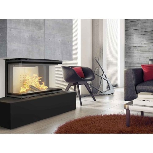 Трёхсторонняя дровяная топка Kratki NBC 10(гильотина) 