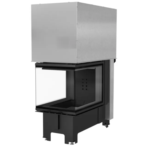 Трёхсторонняя дровяная топка Kratki NBU черная футеровка 