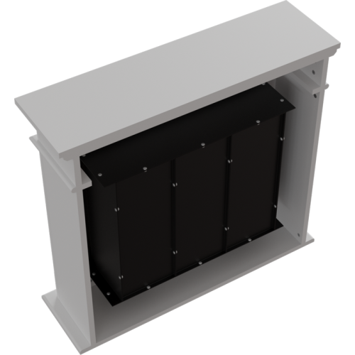 Напольный биокамин Kratki NOVEMBER белый, TUV (ЛЕГО) 