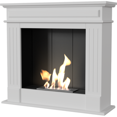 Напольный биокамин Kratki NOVEMBER белый, TUV (ЛЕГО) 