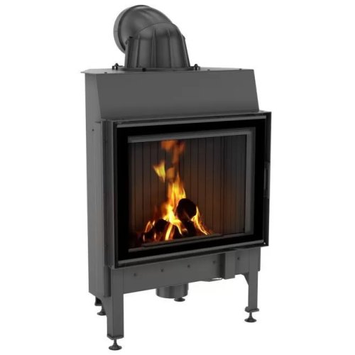 Фронтальная дровяная топка Kratki Nadia/10 черная футеровка 