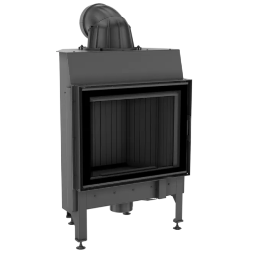 Фронтальная дровяная топка Kratki Nadia/10 черная футеровка 