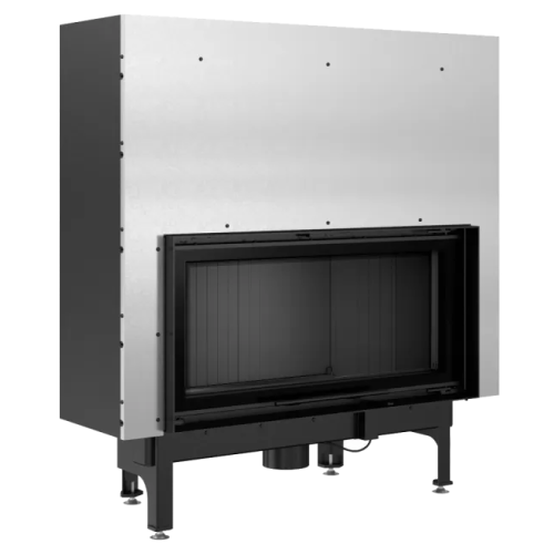 Фронтальная дровяная топка Kratki Nadia/14/G (гильотина) черная футеровка 