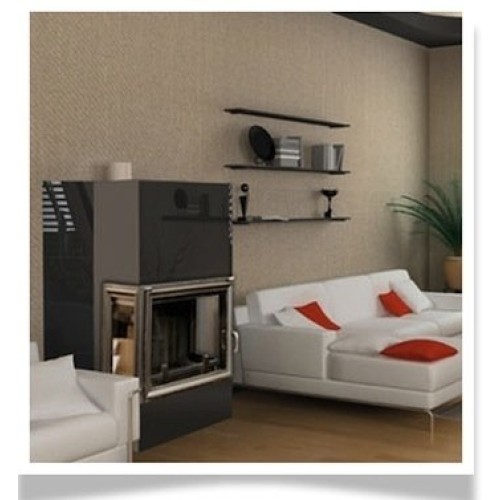 Угловая левая дровяная топка Kratki Oliwia L(стекло слева) 