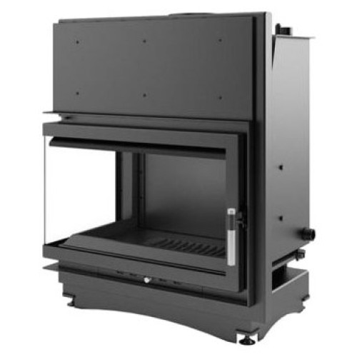 Угловая левая дровяная топка Kratki Oliwia PW/BL/22/BS/W(угловое стекло слева) 