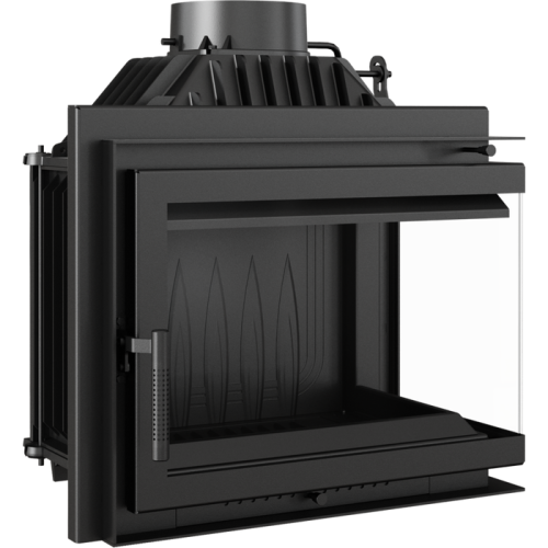 Угловая правая дровяная топка Kratki SIMPLE/M/S/P/BS (угловое стекло справа) 