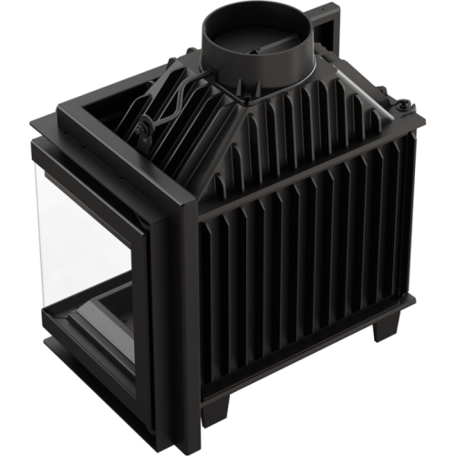 Угловая правая дровяная топка Kratki SIMPLE/M/S/P/BS (угловое стекло справа) 