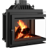 Угловая правая дровяная топка Kratki SIMPLE/M/S/P/BS (угловое стекло справа) 