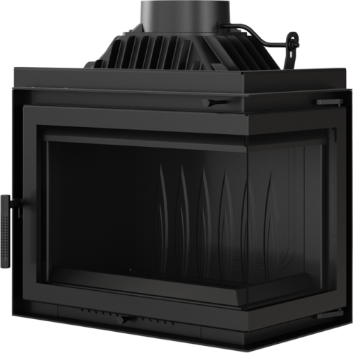 Угловая правая дровяная топка Kratki SIMPLE/M/S/P/BS (угловое стекло справа) 