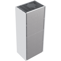 Готовый дровяной каминокомплект Kratki SIMPLE Box белый с топкой BS, левый угол
