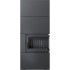 Готовый дровяной каминокомплект Kratki SIMPLE Box черный с топкой BS, правый угол 