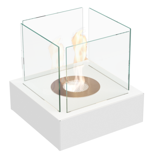 Настольный биокамин Kratki TANGO 3 белый, TUV 