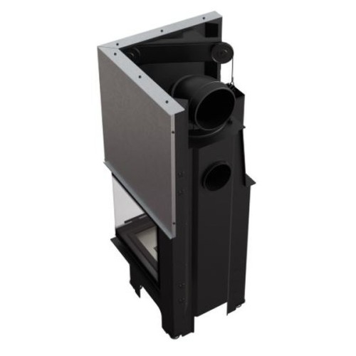 Угловая правая дровяная топка Kratki VNP/480/480 