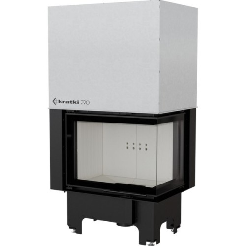 Угловая правая дровяная топка Kratki VNP/700/480 
