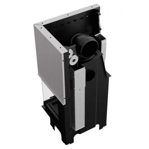 Угловая правая дровяная топка Kratki VNP/810/410 черная футеровка 