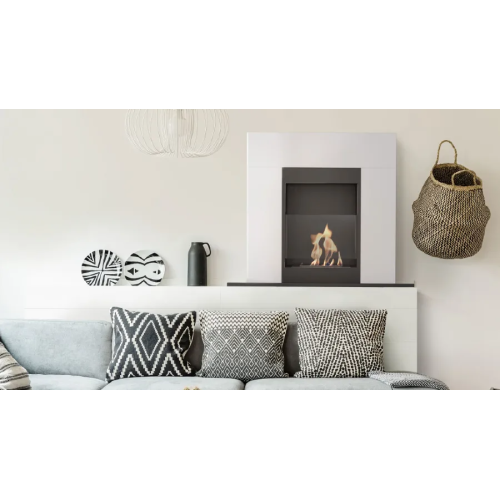 Напольный биокамин Kratki WHISKEY/2 белый, TUV 