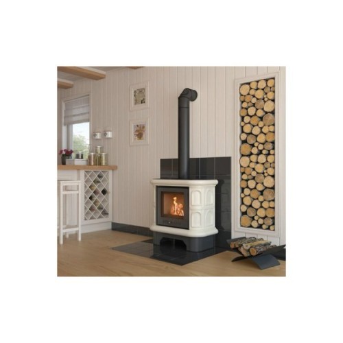 Дровяная печь Kratki WK440 крем 